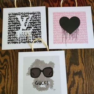 3 pc art Paris Fairchild LV GUCCI b1